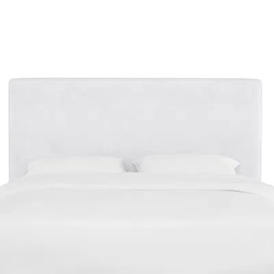 The Company Store Tribeca Velvet Headboard In White