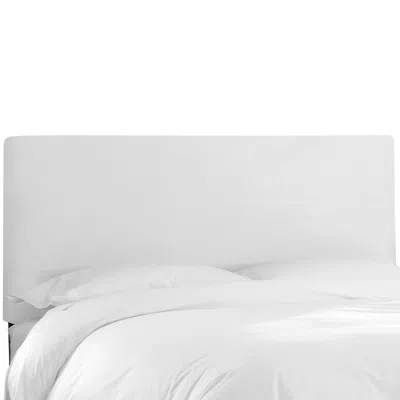 The Company Store Tribeca Velvet Headboard In White