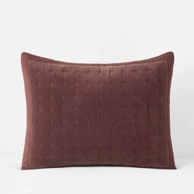 The Company Store Tufted Stitch Velvet Quilted Sham In Multi