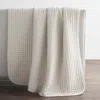 The Company Store Tufted Stitch Velvet Throw Blanket In White