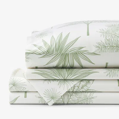 The Company Store Tulum Forest Classic Cool Cotton Percale Bed Sheet Set
