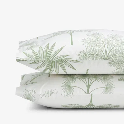 The Company Store Tulum Forest Classic Cool Cotton Percale Pillowcase Set