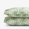 The Company Store Tulum Leaf Classic Cool Cotton Percale Pillowcase Set