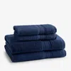 The Company Store Turkish Cotton 4-piece Bath & Hand Towel Set In Blue