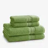 The Company Store Turkish Cotton 4-piece Bath & Hand Towel Set In Kiwi Green