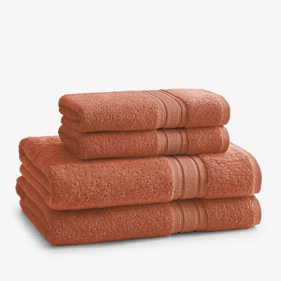 The Company Store Turkish Cotton 4-piece Bath & Hand Towel Set In Animal Print