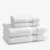 The Company Store Turkish Cotton 4-piece Bath & Hand Towel Set In White