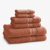 The Company Store Turkish Cotton 6-piece Bath Set In Orange/coral