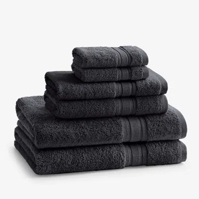 The Company Store Turkish Cotton 6-piece Bath Set In Pewter Gray