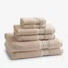 The Company Store Turkish Cotton 6-piece Bath Towel Set In Beige