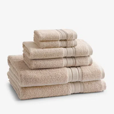 The Company Store Turkish Cotton 6-piece Bath Towel Set In Beige