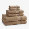 The Company Store Turkish Cotton 6-piece Bath Towel Set In Brown