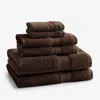 The Company Store Turkish Cotton 6-piece Bath Towel Set In Brown