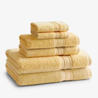 The Company Store Turkish Cotton 6-piece Bath Towel Set In Yellow