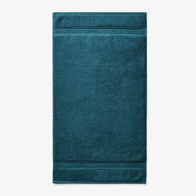 The Company Store Turkish Cotton Bath Mat In Blue/teal/turquoise