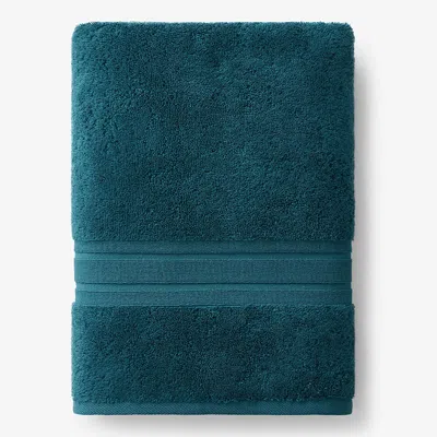 The Company Store Turkish Cotton Bath Sheet In Blue/teal/turquoise
