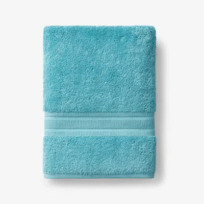 The Company Store Turkish Cotton Bath Towel In Blue/teal/turquoise
