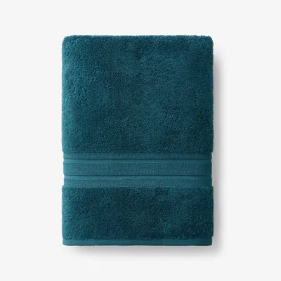 The Company Store Turkish Cotton Bath Towel In Blue/teal/turquoise