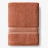The Company Store Turkish Cotton Bath Towel In Orange/coral