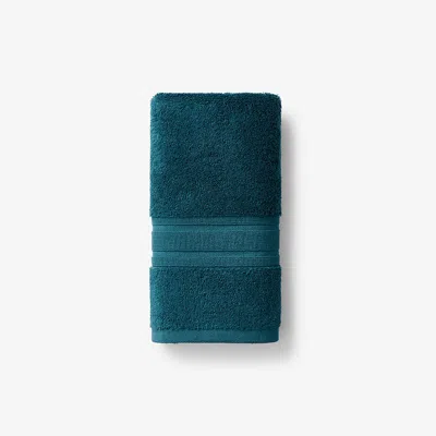 The Company Store Turkish Cotton Hand Towel In Blue/teal/turquoise