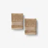 The Company Store Turkish Cotton Washcloths, Set Of 2 In Beige