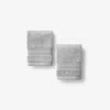 The Company Store Turkish Cotton Washcloths, Set Of 2 In Gray