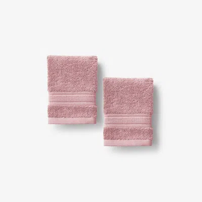 The Company Store Turkish Cotton Washcloths, Set Of 2 In Pink