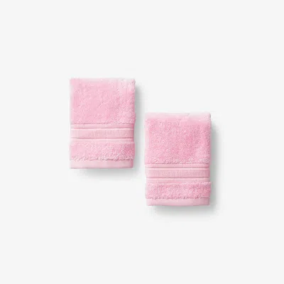 The Company Store Turkish Cotton Washcloths, Set Of 2 In Pink Lady