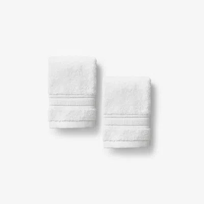The Company Store Turkish Cotton Washcloths, Set Of 2 In White