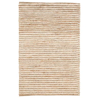 The Company Store Twiggy Natural Handwoven Jute/wool Rug In Beige