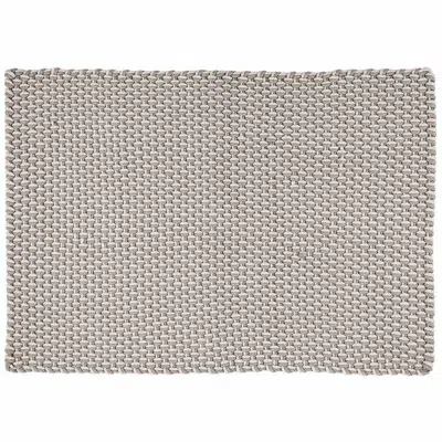 The Company Store Two-tone Handwoven Rope Doormat In Gray