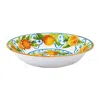 The Company Store Valencia Melamine Salad Bowl In Orange/coral