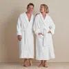 The Company Store Velour Terry Unisex Robe In White