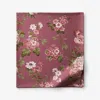 The Company Store Victorian Bloom Premium Smooth Wrinkle-free Sateen Flat Bed Sheet In Pink