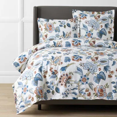 The Company Store Vintage Meadow Premium Smooth Wrinkle-free Sateen Duvet Cover In Multi