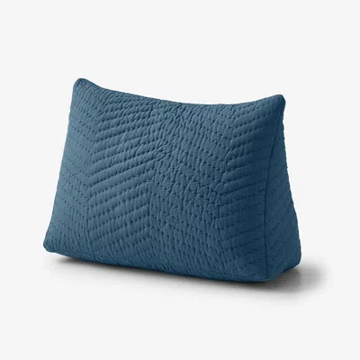 The Company Store Voile Reading Wedge Pillow Cover In Blue