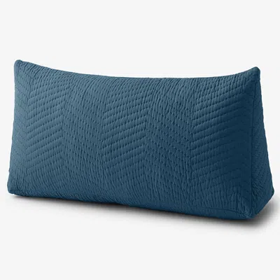 The Company Store Voile Reading Wedge Pillow Cover In Blue
