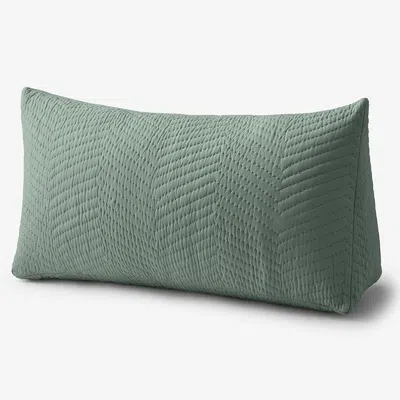 The Company Store Voile Reading Wedge Pillow Cover In Green