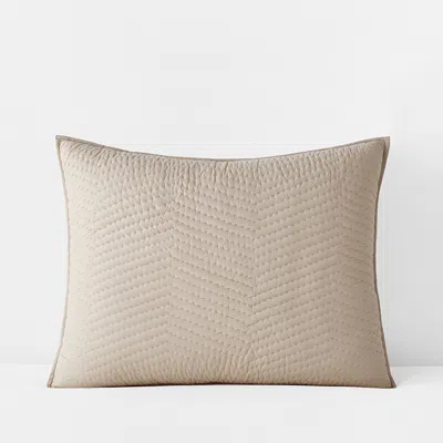 The Company Store Voile Sham In Beige