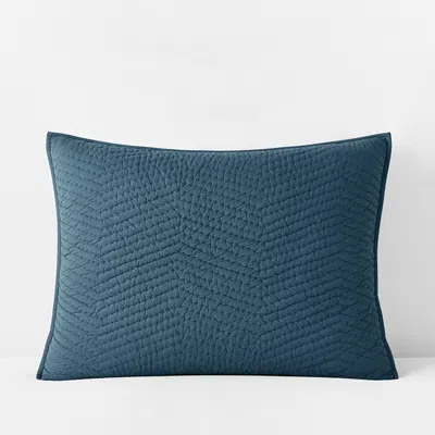 The Company Store Voile Sham In Blue