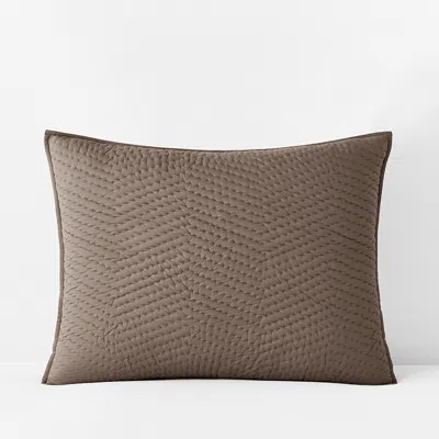 The Company Store Voile Sham In Brown