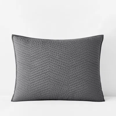 The Company Store Voile Sham In Gray