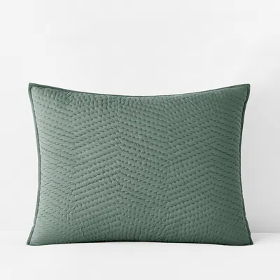 The Company Store Voile Sham In Green