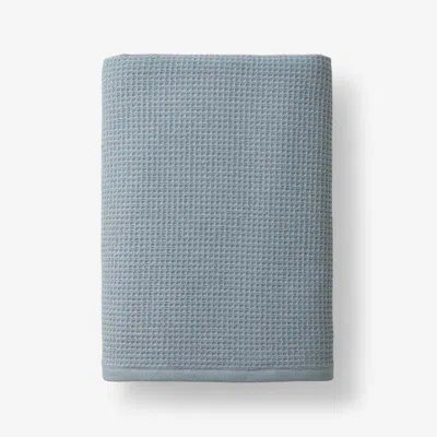 The Company Store Waffle Bath Towel In Blue