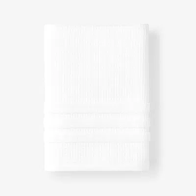 The Company Store Waffle Cotton Bath Towel In White