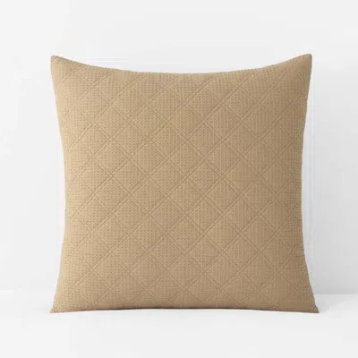 The Company Store Waffle Quilted Sham In Sand