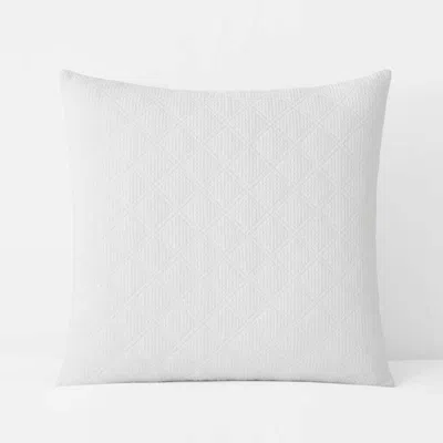 The Company Store Waffle Quilted Sham In White