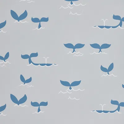 The Company Store Wallpaper Swatch In Blue/gray