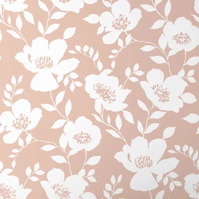 The Company Store Wallpaper Swatch In Orange/coral