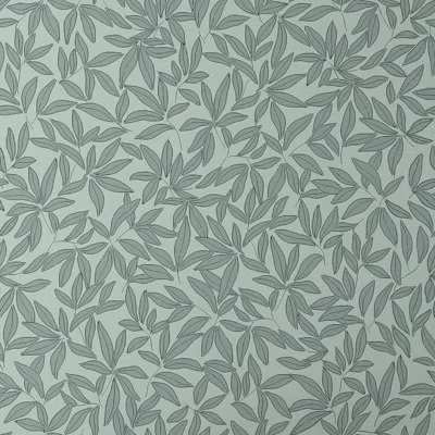 The Company Store Wallpaper Swatch In Scattered Leaf Green